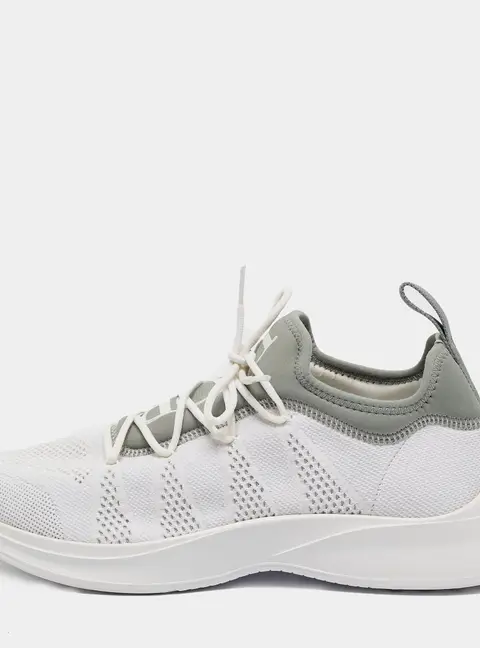 Dior B25 Size 41 White/Green Neoprene and Technical Mesh Lace Up Sneakers