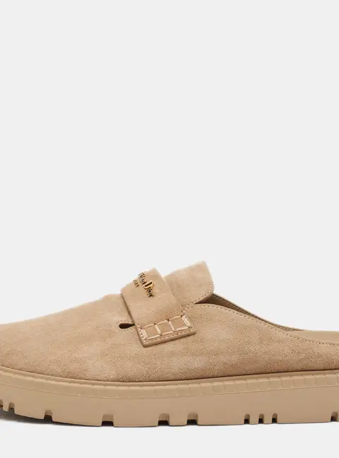 Dior Dior Boy Size 35 Brown Suede Mules