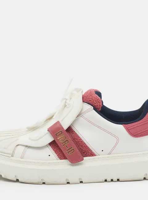 Dior Dior ID Size 40 White Leather and Rubber Low Top Sneakers