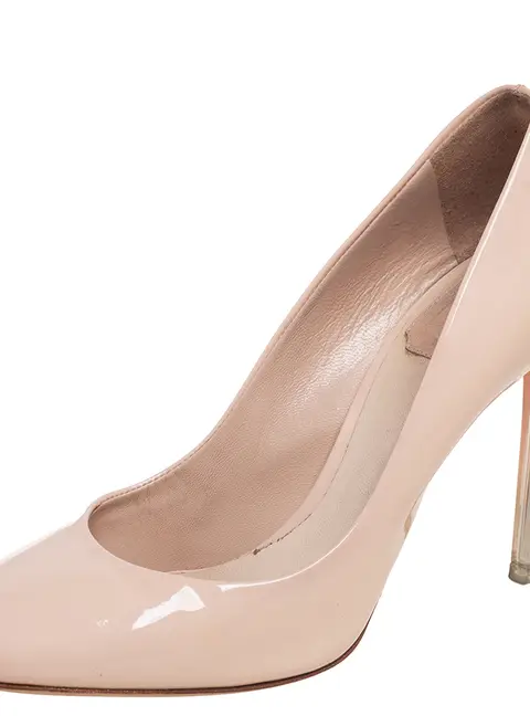 Dior Beige Patent Leather Pumps Size 37