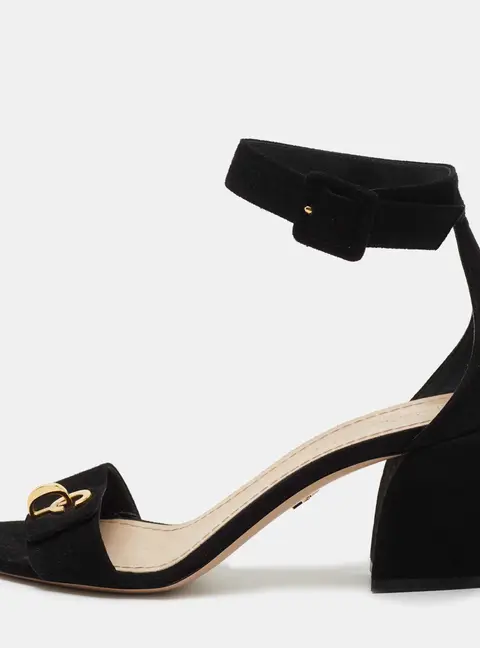 Dior Black Suede C'est Ankle Strap Sandals Size 39