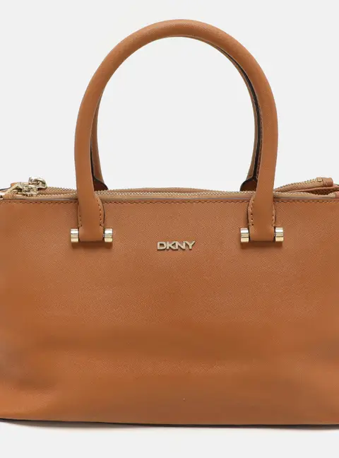 Dkny Bryant Park Beige Leather Satchel