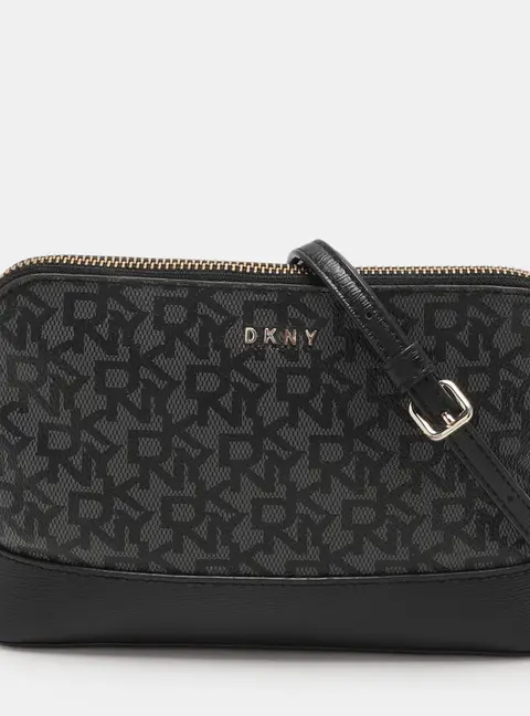 Dkny Grey Leather and PVC Crossbody Bags