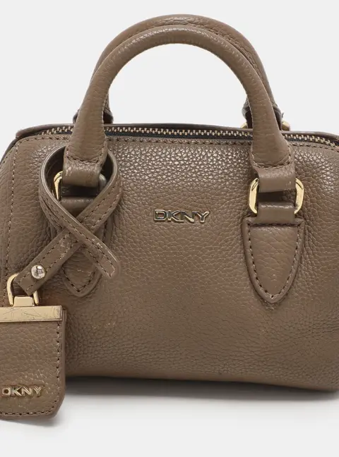 Dkny Beige Leather Satchel