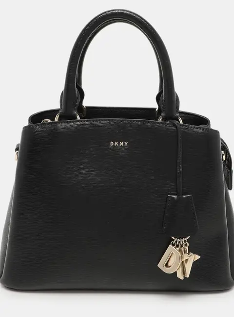 Dkny Paige Black Saffiano Leather Tote Bag