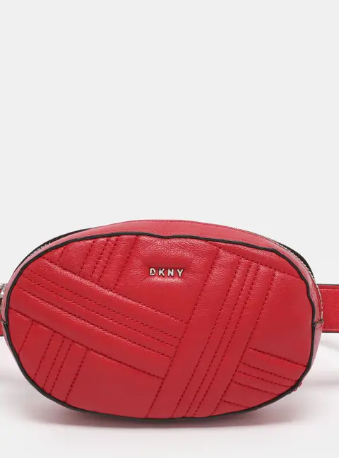 Dkny Red Leather Belt Bags