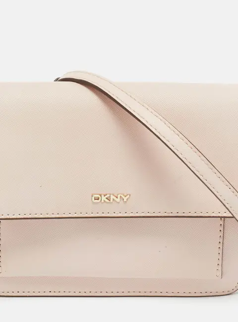 DKNY Bryant Park Flap Pink Leather Crossbody Bag