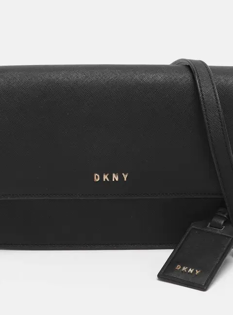 Dkny Black Leather Crossbody Bag
