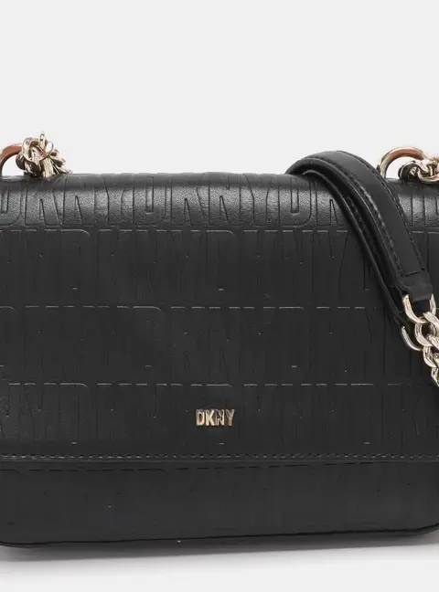 Dkny Sina Black Leather Shoulder Bags