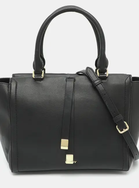 Dkny Black Leather Tote