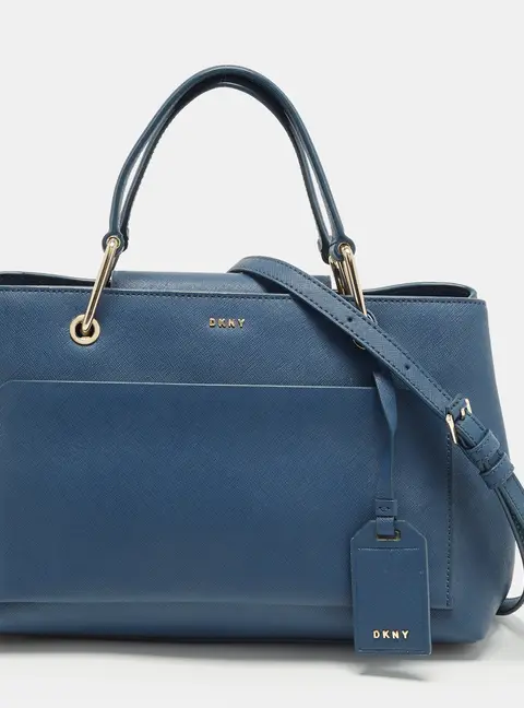 Dkny Julius Blue Leather Tote
