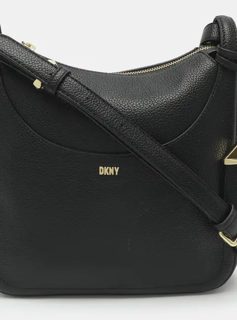 Dkny Black Leather Crossbody Bag