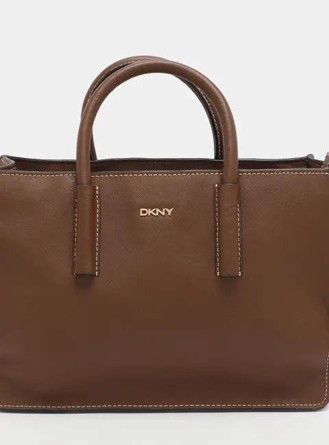 Dkny Bryant Park Brown Leather Tote