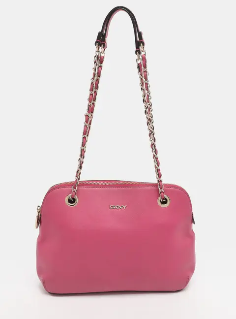 Dkny Bryant Park Pink Leather Shoulder Bag