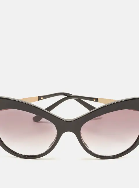 Dolce & Gabbana Black Gradient DG4307 Crystal Embellished Cat Eye Sunglasses