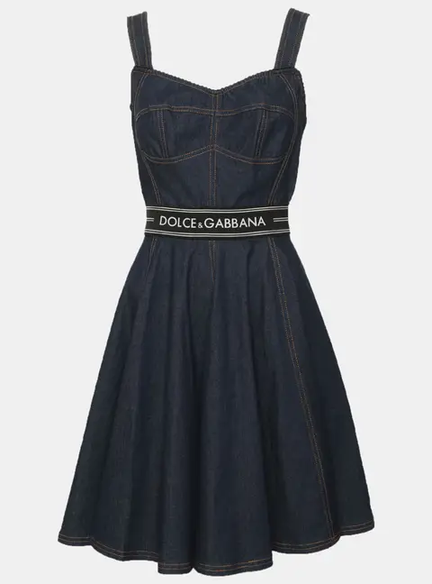 Dolce & Gabbana Indigo Denim Mini Dress S