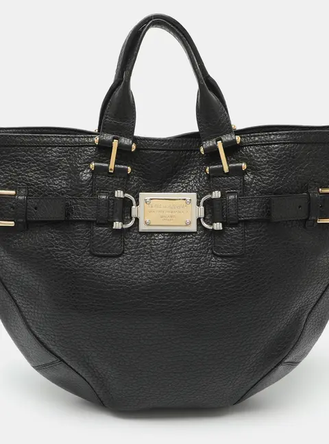 Dolce & Gabbana Miss Mary Black Leather Hobo
