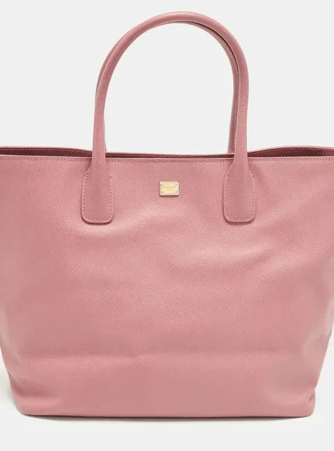 Dolce & Gabbana Miss Alma Old Rose Leather Tote