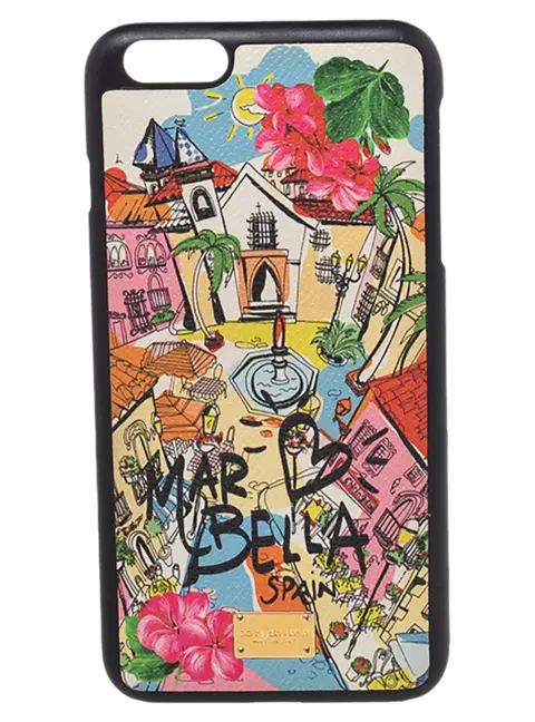 Dolce & Gabbana Multicolor Leather Marbella iPhone 6/6s Plus Cover