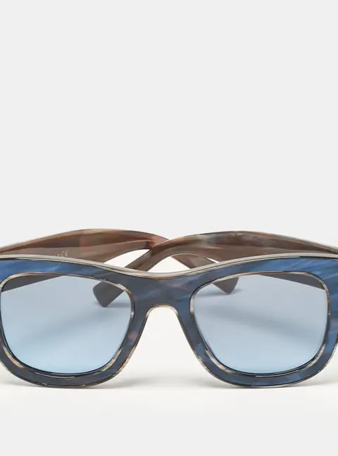 Dolce & Gabbana Blue/Brown DG 4379 Wayfarer Sunglasses