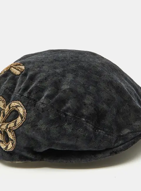 Dolce & Gabbana Grey Embellished Cap Size 58