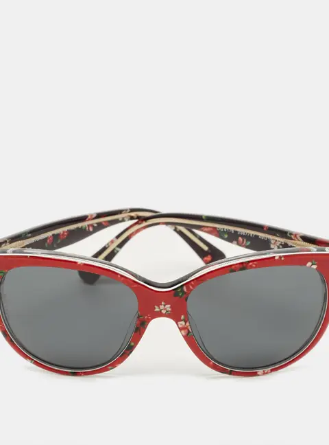 Dolce & Gabbana Bambino Red/Black DG4176 Floral Frame Sunglasses