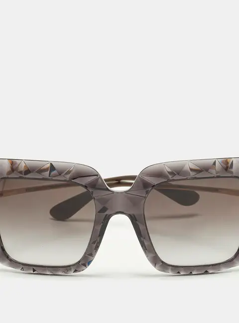 Dolce & Gabbana Grey/Gold Tone Gradient DG6111 Square Sunglasses