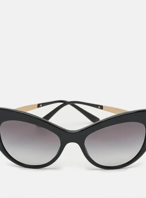 Dolce & Gabbana Black Gradient DG 4307 B Crystal Cat Eye Sunglasses
