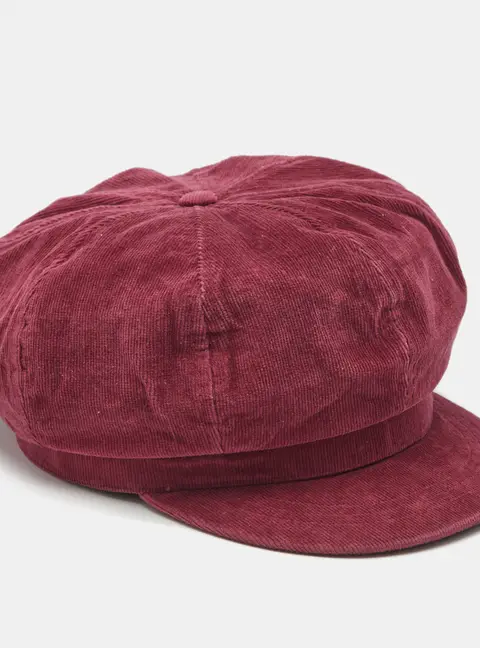 D&G Rosewood Pink Corduroy Newsboy Cap S