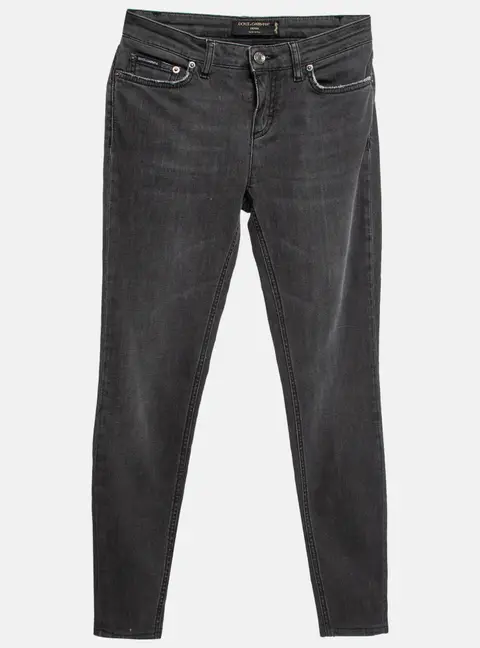 Dolce & Gabbana Grey Distressed Denim Jeans S Waist 26"