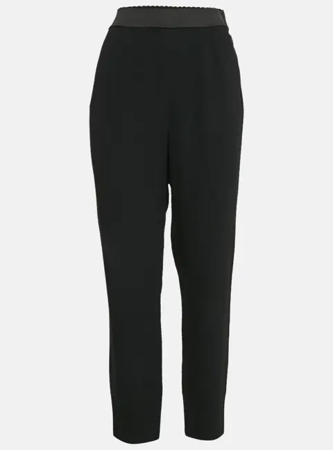 Dolce & Gabbana Black Stretch Crepe Skinny Pants L