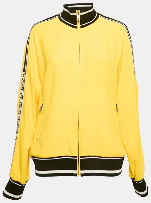 Dolce & Gabbana Yellow Jersey  L'Amore E Bellezza Bomber Jacket L