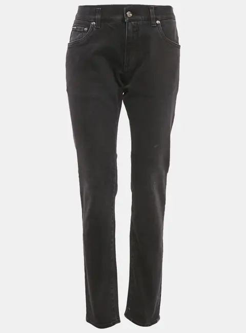 Dolce & Gabbana Black Denim Slim Fit Jeans L Waist 32"