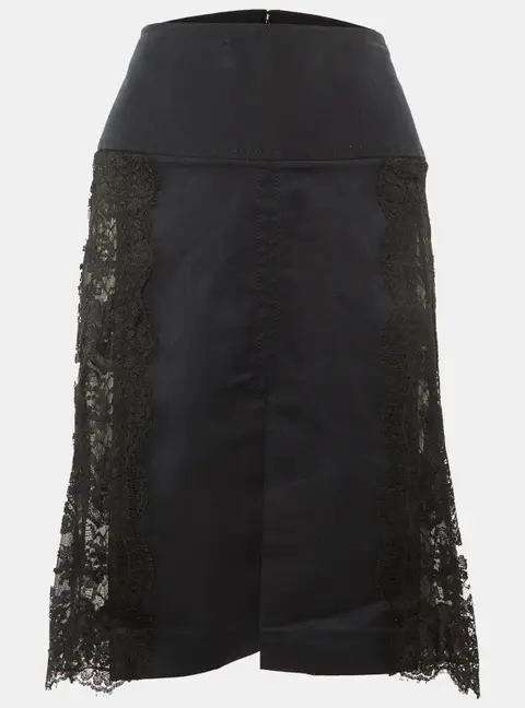 Dolce & Gabbana Black Lace Strapless Corset Dress M