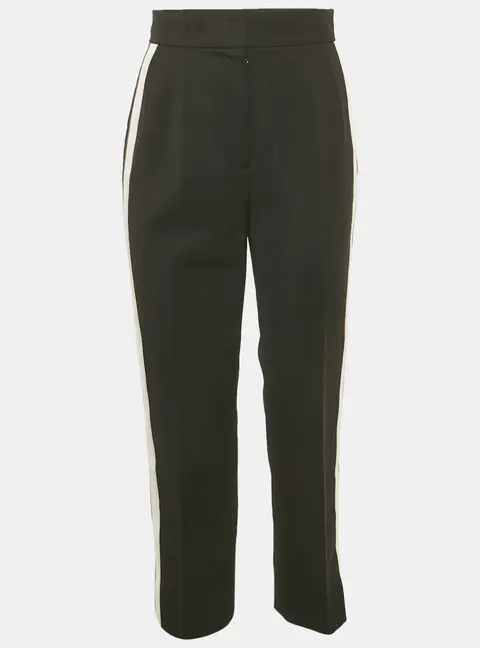 Dolce & Gabbana Black Gabardine Tapered Trousers S