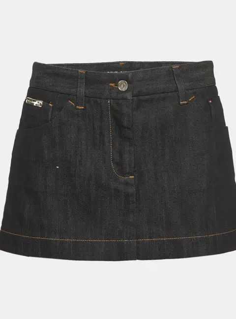Dolce & Gabbana Indigo Denim Mini Skirt M/Waist 32"