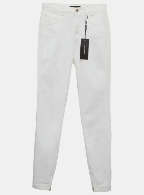 Dolce & Gabbana White Denim Fit Jeans S/Waist 26"