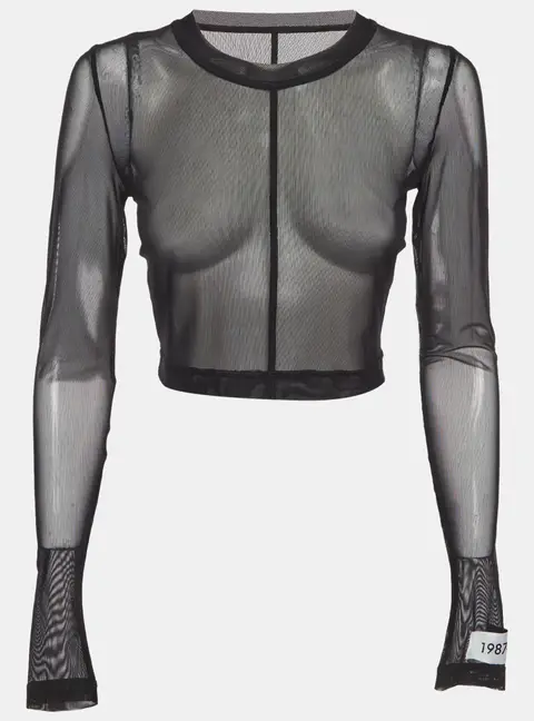 Dolce & Gabbana x Kim Black Mesh Sheer Top S