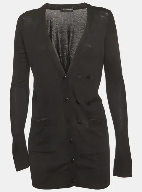 Dolce & Gabbana Black Knit Cardigan S