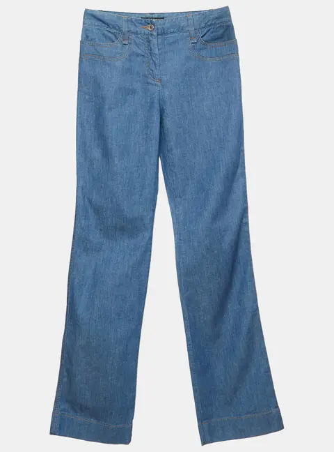 Dolce & Gabbana Blue Denim Straight Leg Jeans S/Waist 28"