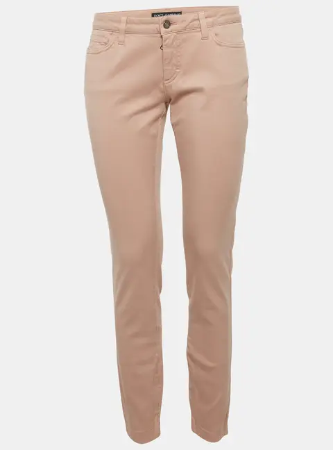 Dolce & Gabbana Beige Denim Mid Rise Jeans M/Waist 31"