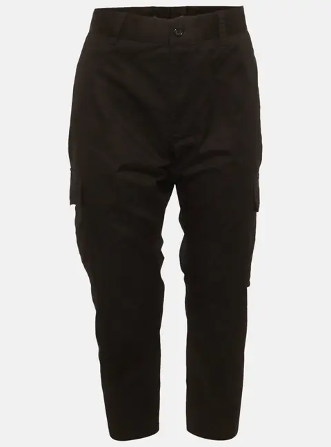 Dolce & Gabbana Black Gabardine Cargo Pants XL