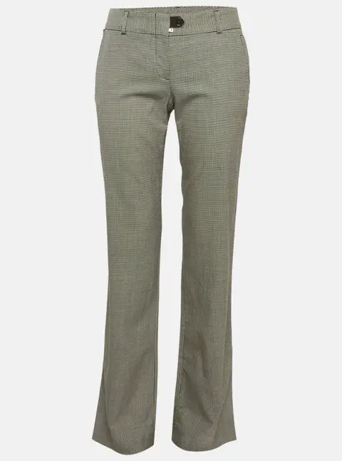 Dolce & Gabbana Black/White Houndstooth Trousers S