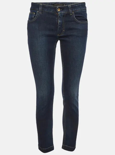 Dolce & Gabbana Blue Denim Cropped Jeans S/Waist 28"