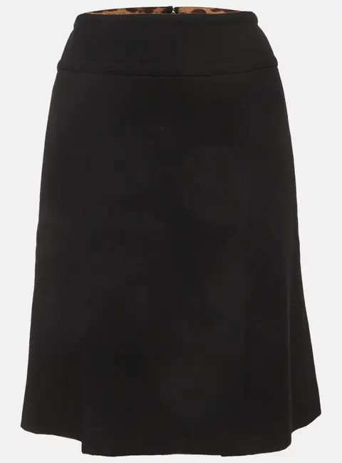 Dolce & Gabbana Black Wool Pencil Skirt S