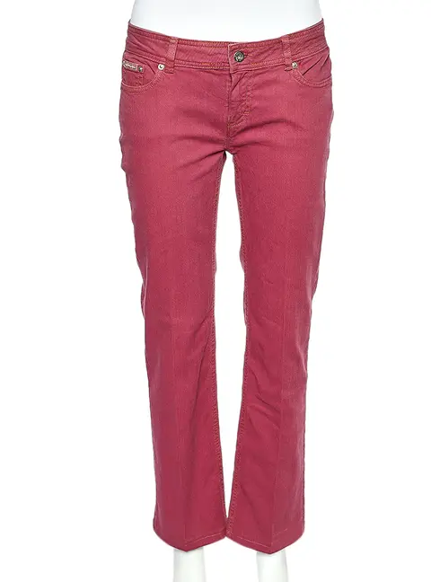 D&G Onion Pink Denim Low Rise Regular Fit Jeans M