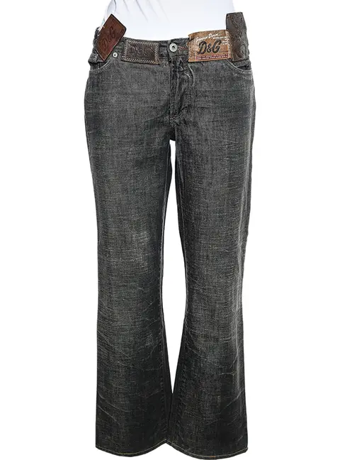 D&G Muddy Grey Denim Jeans L