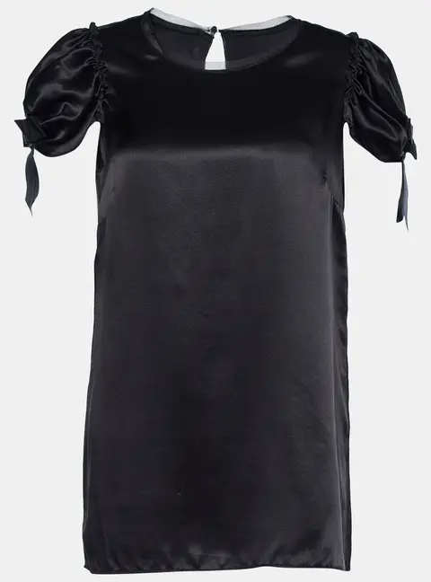Dolce & Gabbana Black Silk Top M