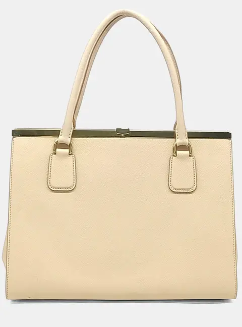 Dolce & Gabbana Beige Leather Tote Bag