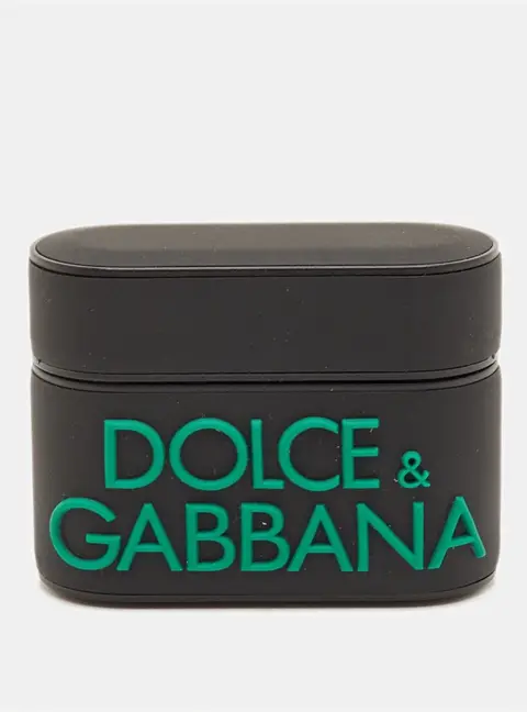 Dolce & Gabbana Logo Black/Green Rubber AirPods Pro Case